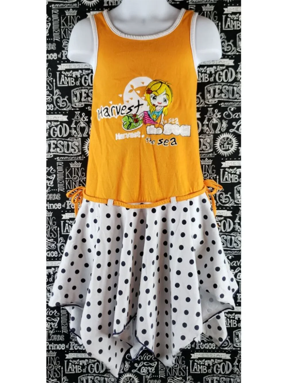 Harvest The Sea Assymetrical Hem Dress Size 5-6